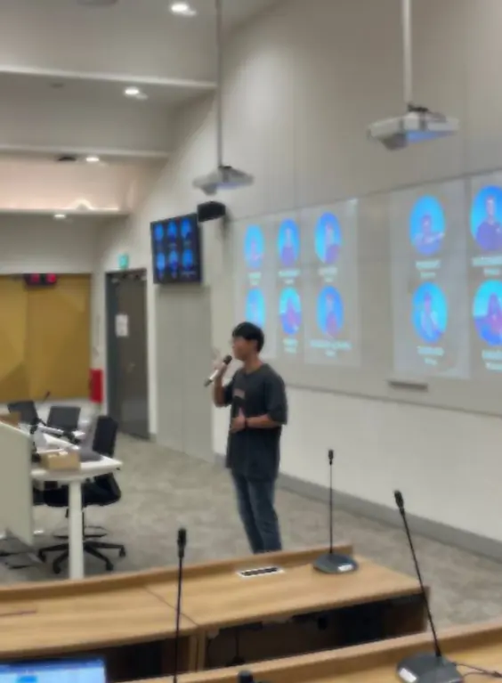 Amos speaking at ITD